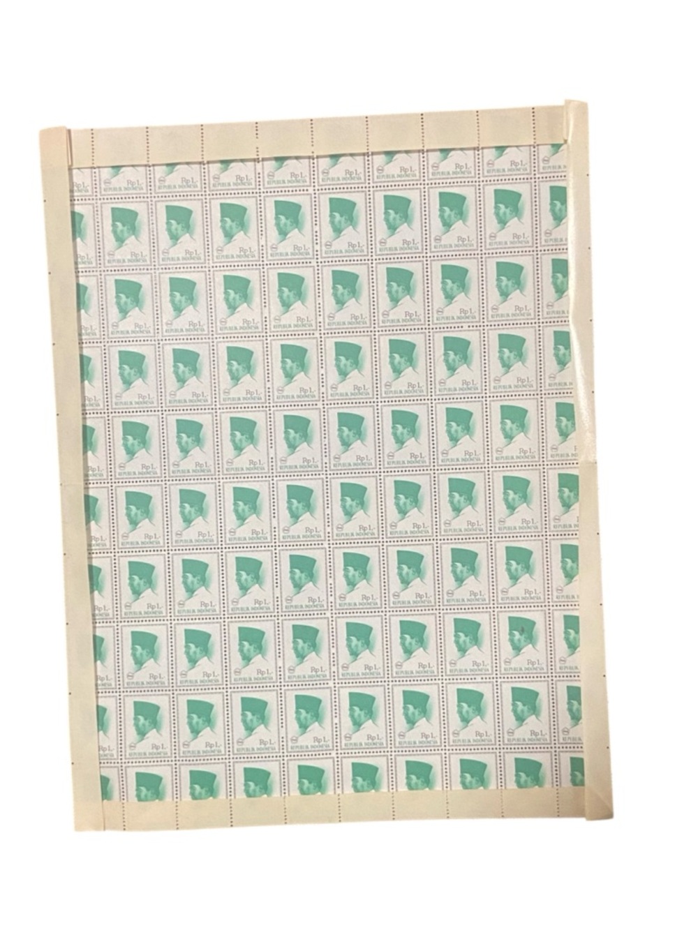 Indonesian 100 Stamp  Sheet